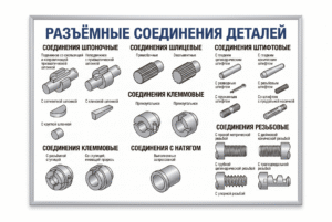 Комплект наглядно-демонстрационного оборудования «Разъёмные соединения деталей»