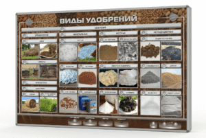 Электрофицированный стенд "Виды удобрений"
