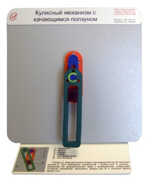 Кулисный механизм с качающимся ползуном